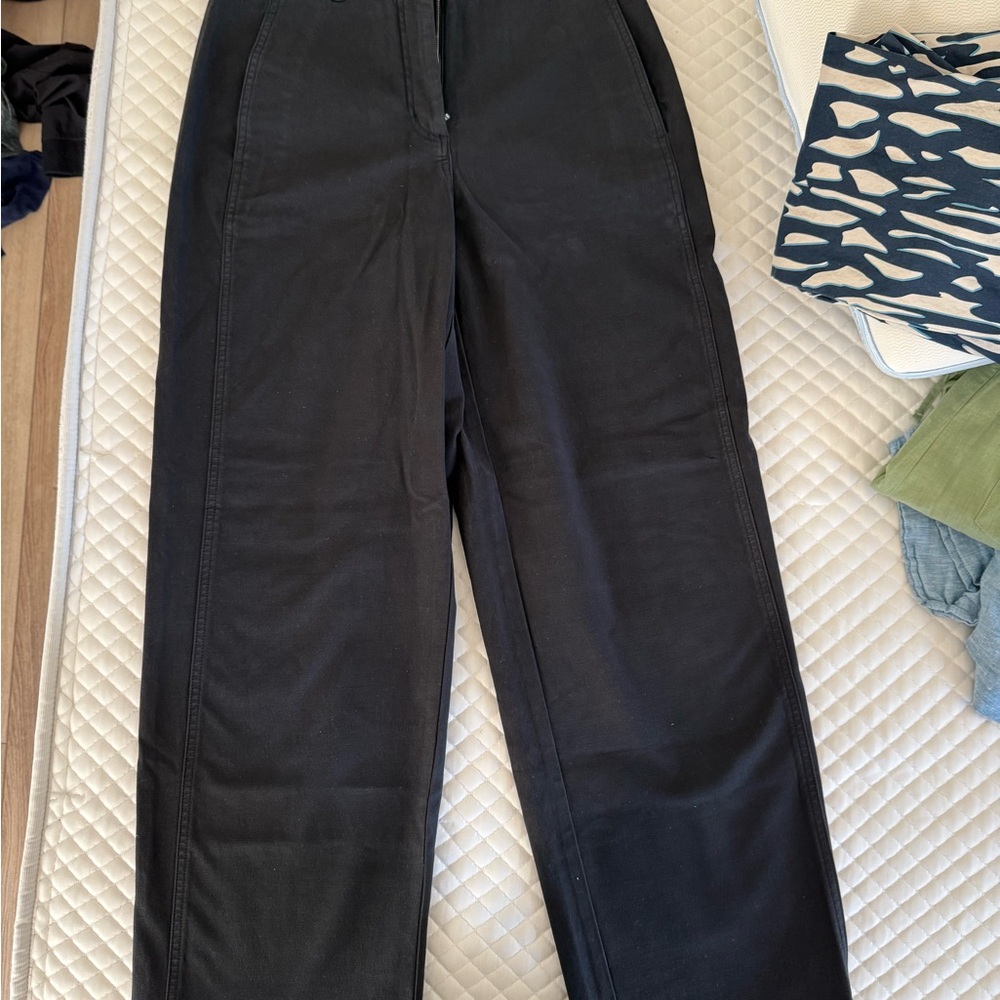 Aritzia Black Flare Wide Leg Jeans